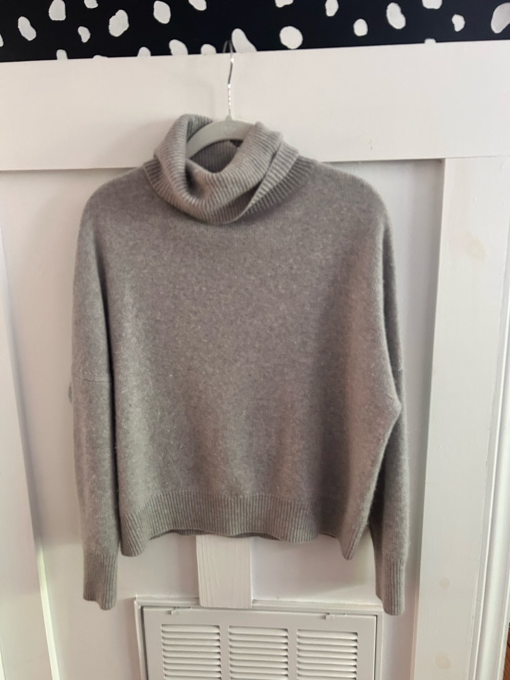 NakedCashmere Gray Turtleneck Sweater Cozy Pullover XS